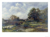 Sheep Washing - West Malvern, 1899 Giclee Print by David Bates