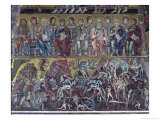 Hell, Detail of the Last Judgement from the Vault Above the Apse, 1225 Giclée-tryk af Coppo Di Marcovaldo Hell, Detail of the Last Judgement from the Vault Above the Apse, 1225 Giclée-tryk af Coppo Di Marcovaldo