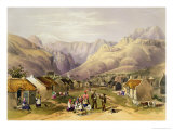 Genadendal, Plate 9 from The Kafirs Illustrated, Engraved by J. Needham, 1849 Giclee Print by George French Angas