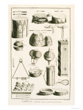 Plate II: Ancient and Modern Percussion Instruments from the Encyclopedia of Denis Diderot reproduction procédé giclée par Robert Benard