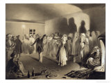 Dancing Party at Kagha-Choura, Dagestan, Plate 55, Book on the Caucasus, Engraved by Nanteuil Giclee Print by Grigori Grigorevich Gagarin