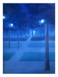 Night Scene in the Parc Royal, Brussels, 1897 Giclee Print by William Degouve De Nuncques