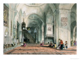 Great Mosque at Brussa, Plate 24, Illustrations of Constantinople, Engraved by Artist, Pub. 1838 Lámina giclée por John Frederick Lewis Great Mosque at Brussa, Plate 24, Illustrations of Constantinople, Engraved by Artist, Pub. 1838 Lámina giclée por John Frederick Lewis