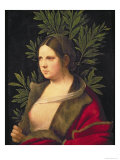 Portrait of a Young Woman Giclée-tryk af Giorgione Portrait of a Young Woman Giclée-tryk af Giorgione