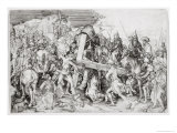 The Great Bearing of the Cross, c.1474 reproduction procédé giclée par Martin Schongauer