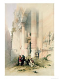 Temple Called El Khasne, Petra, 1839, Plate 94 Vol.III of The Holy Land Lámina giclée por David Roberts Temple Called El Khasne, Petra, 1839, Plate 94 Vol.III of The Holy Land Lámina giclée por David Roberts