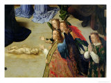 The Portinari Altarpiece, Detail of the Four Angels and the Infant, c.1475 reproduction procédé giclée par Hugo van der Goes