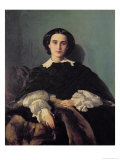 Portrait of the Contessa G. Tempestini Giclee Print by Antonio Puccinelli