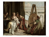Alexander and Campaspe at the House of the Painter Apelles Giclée-tryk af Giandomenico Tiepolo Alexander and Campaspe at the House of the Painter Apelles Giclée-tryk af Giandomenico Tiepolo