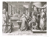 The Beginning of the Silk Industry in Europe, Plate 9 from 'Nova Reperta reproduction procédé giclée par Jan van der Straet