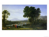 Landscape with Jacob and Laban and Laban's Daughters, 1654 reproduction procédé giclée par Claude Lorrain 