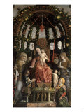 The Madonna and Child Enthroned with Six Saints and Gian-Francesco II Gonzaga, 1495 Giclee Print by Andrea Mantegna