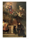 The Virgin Appearing to St. Louis of Toulouse reproduction procédé giclée par Carlo Dolci
