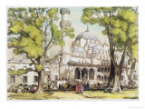 Yeni Jami, Constantinople, Plate 8 Illustrations of Constantinople, Engraved by Artist, Pub.1838 Lámina giclée por John Frederick Lewis Yeni Jami, Constantinople, Plate 8 Illustrations of Constantinople, Engraved by Artist, Pub.1838 Lámina giclée por John Frederick Lewis