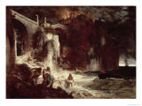 Pirate Assault on a Coastal Fort, 1872 Lámina giclée por Arnold Bocklin