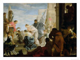 The Meeting of Anthony and Cleopatra, c.1645 Giclee-trykk av Sebastien Bourdon