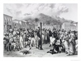 Public Punishments in the Place Ste. Anne, c.1835 Giclee Print by Johann Moritz Rugendas