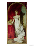 Crown Princess Stephanie of Belgium, Consort to Crown Prince Rudolf of Austria reproduction procédé giclée par Hans Makart