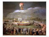 Balloon Ascension in the Gardens of Aranjuez, c.1783 Giclee Print by Antonio Carnicero