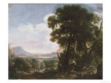 Erminia Carves the Name of Tancred on a Tree Giclee Print by Salvator Rosa