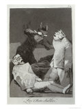 Chinchillas, Plate 50 of Los Caprichos, c.1799 Lámina giclée por Francisco de Goya
