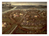 The Battle of Pavia in 1525, c.1530 reproduction procédé giclée par Joachim Patenir