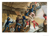 Boarding a Man of War from Historic, Military and Naval Anecdotes Lámina giclée por John Augustus Atkinson Boarding a Man of War from Historic, Military and Naval Anecdotes Lámina giclée por John Augustus Atkinson