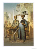 The Tea Seller, from Souvenir of Cairo, 1862 Giclee Print by Amadeo Preziosi