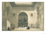 Interior of the Mosque of Sultan Hasan, Cairo, from Egypt and Nubia, Vol.3 reproduction procédé giclée par David Roberts