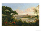 View of Florence from the Cascine Giclée-Druck von Vanvitelli (Gaspar van Wittel) 