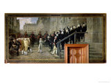 The Reception of Louis XVI at the Hotel de Ville by the Parisian Municipality in 1789, 1891 Giclee Print by Jean Paul Laurens