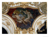 Psyche and Cupid, Ceiling Panel from the Salon de La Princesse Giclee Print by Charles Joseph Natoire