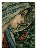 The Virgin's Face, Detail from the Adoration of the Magi, William Morris and Co. Merton Abbey Giclee-trykk av Burne-Jones & Morris The Virgin's Face, Detail from the Adoration of the Magi, William Morris and Co. Merton Abbey Giclee-trykk av Burne-Jones & Morris
