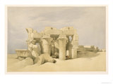 Temple of Sobek and Haroeris at Kom Ombo, from Egypt and Nubia, Vol.2 reproduction procédé giclée par David Roberts