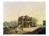 Ancient Temple at Hulwud, Witherington, Engraved G. Hunt, Coloured Hogarth, Pub. Ackermann, 1826 Giclee Print by Captain Robert M. Grindlay