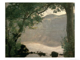 Lake Nemi, 1843 reproduction procédé giclée par Jean-Baptiste-Camille Corot