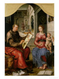 St. Luke Painting the Virgin, c.1545 reproduction procédé giclée par Maerten van Heemskerck