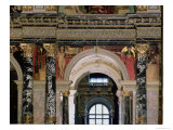 Interior of Kunsthistorisches Museum, Vienna, Figures of Ancient Greece and Ancient Egypt Giclee Print by Gustav Klimt