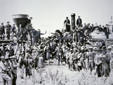 History Through a Lens - The Railroad: East and West Wall Poster (May 10, 1869)