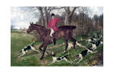 Horse Fox Hunt I Print by Timothy Blossom