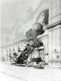 Train Accident at the Gare Montparnasse in Paris on 22nd October 1895 Photographic Print