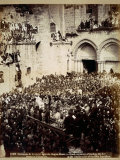 Ceremony of the Washing of Feet, Church of the Holy Sepulchre, Jerusalem Photographic Print by Georges Jeannin