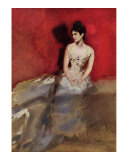 Portrat der Frau des Kunstlers Posters by Albert Keller