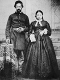 Black Soldier of the Union Army with His Wife, c.1865 Photographic Print
