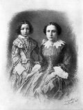 Sarah Bernhardt and Her Mother Photographic Print by Nadar 