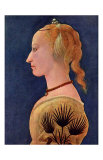 Portrait einer Dame in Gelb Art by Alesso Baldovinetti
