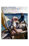 Afternoon Sea Breeze Affiches par Albert Edelfelt