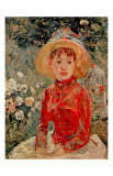 Junges Madchen mit Kafig Portrait Prints by Berthe Morisot