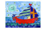 Moon Fish and Star Sailing Pósters por Deborah Cavenaugh Moon Fish and Star Sailing Pósters por Deborah Cavenaugh