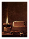 Kerze und Bucher Candlelight Study Póster por Georges de La Tour Kerze und Bucher Candlelight Study Póster por Georges de La Tour